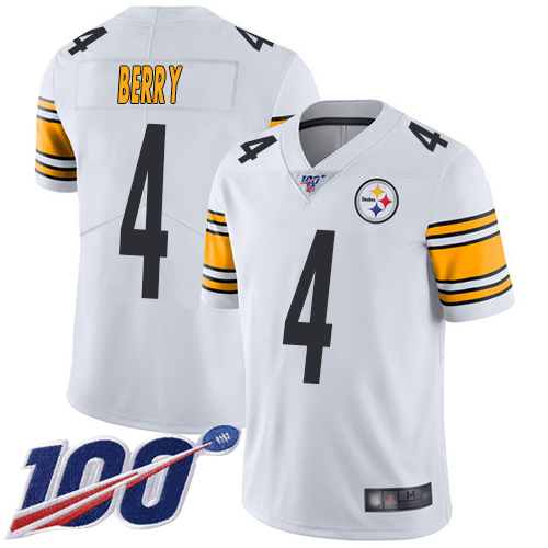 Men Pittsburgh Steelers Football 4 Limited White Jordan Berry Road 100th Season Vapor Untouchable Nike NFL Jersey